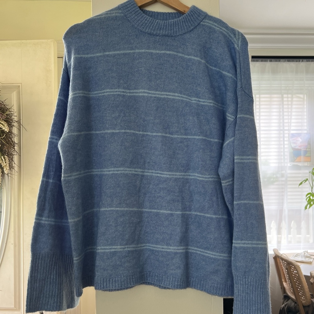 H&M Blue Striped Sweater